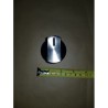 PLASTIC BLACK KNOB WITH INOX CAP
