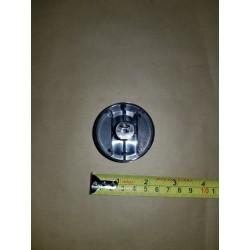PLASTIC BLACK KNOB WITH INOX CAP