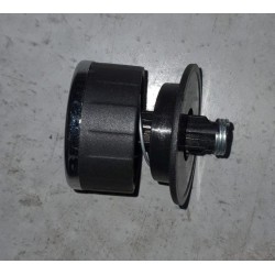 Black Control Knob Silver Rim