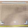 Refrigerated glass shelf assembly