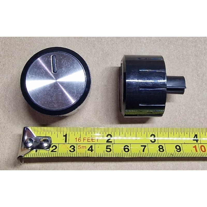 PLASTIC BLACK KNOB with spring and base