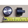 PLASTIC BLACK KNOB with spring and base