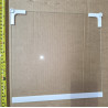 Refrigerated glass shelf assembly