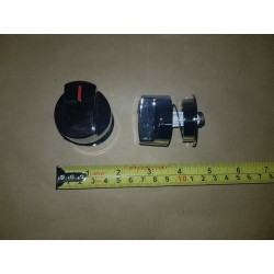 Chrome Control Knob Red...